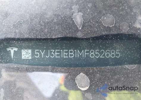 2021 Tesla Model 3 Long Range Dual Motor All-Wheel Drive z USA, uszkodzony, nr VIN 5YJ3E1EB1MF852685